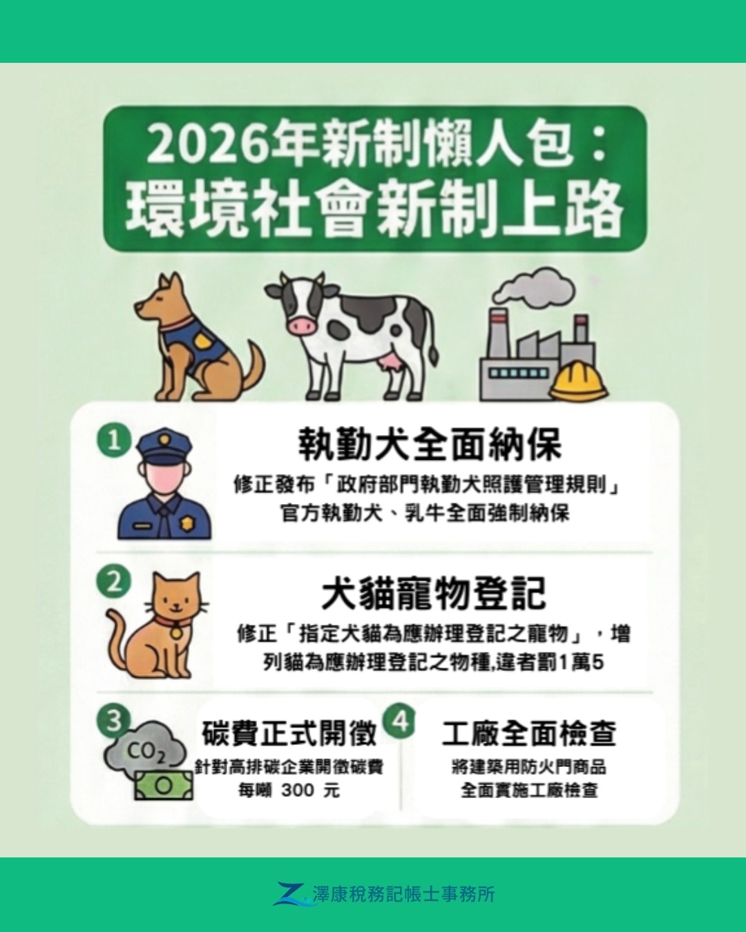 2026新制:貨物稅、囤房稅2.0、汽機車汰舊